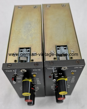 Pair TAB vintage V376b microphone preamplifier