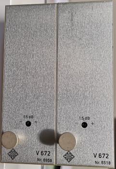 Pair Telefunken V672 preamplifiers