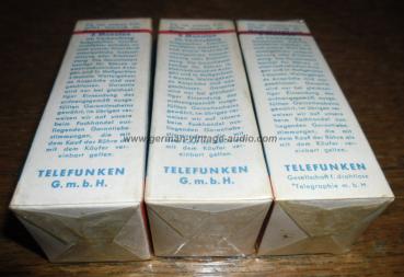 3x ECF80 Telefunken ( 6BL8  E80CF ) NOS NIB still sealed