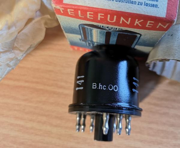 TELEFUNKEN UF14 TUBE NIB NOS for condenser Microphones ( U47 VF14 EF14 )