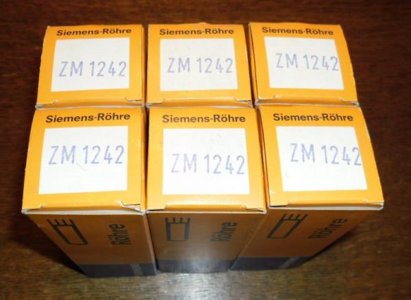 6x Nixie Siemens tubes ZM1242
