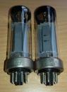 Matched pair EL34 early Philips production with metal base